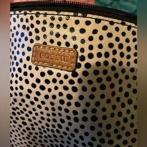 Fossil cute polka dot vinyl bag